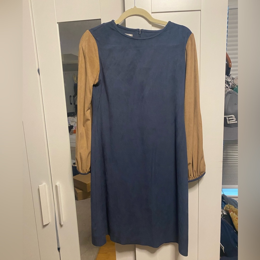 *NWOT* SARAH CAMPBELL Suede Long Sleeve Dress